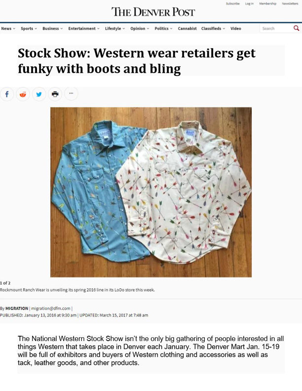 The Denver Post - Stock Show: Western Wear Retailers Get Funky with Boots and Bling
