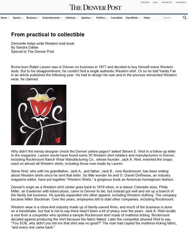 The Denver Post - From Practical to Collectible
