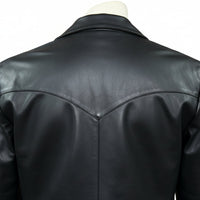 Men's Black Lamb Leather Western Blazer - Rockmount