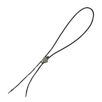 Silver Arrowhead with Genuine Buffalo Head Nickel Western Bolo Tie - Rockmount