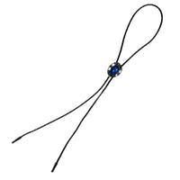 Pewter Filigree with Turquoise Stone Western Bolo Tie - Rockmount