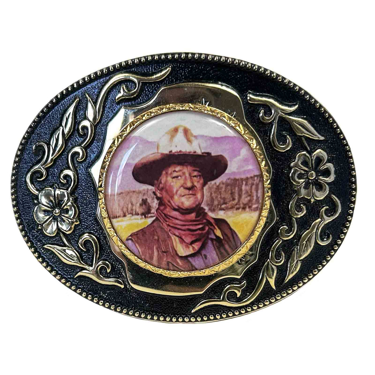 The Duke John Wayne Western Belt Buckle - Rockmount