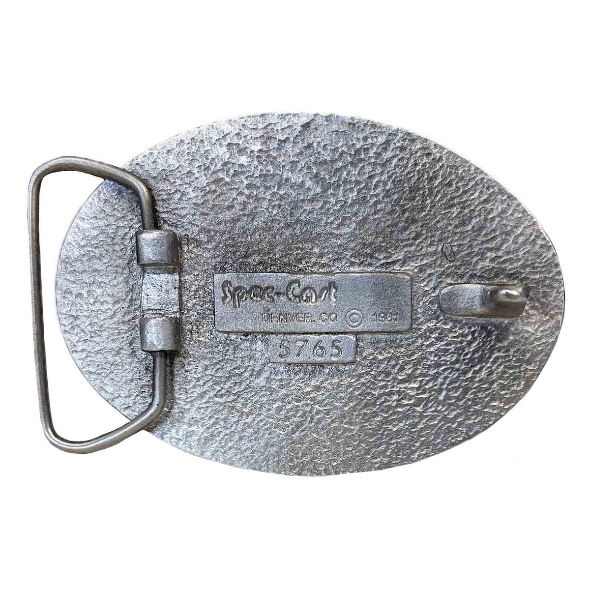 End of the Trail Pewter Western Belt Buckle - Rockmount