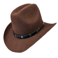 Rust Wool Felt Cattleman Cowboy Hat