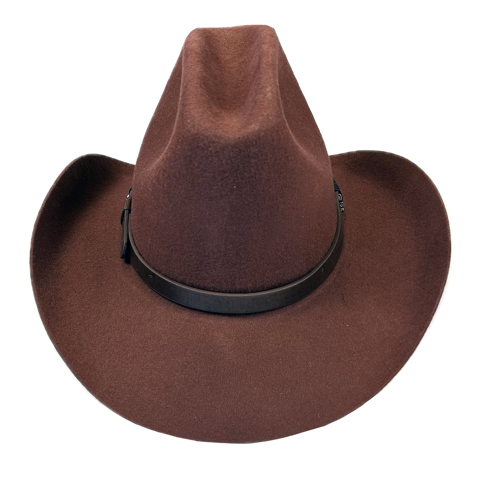 Rust Wool Felt Cattleman Cowboy Hat