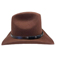 Rust Wool Felt Cattleman Cowboy Hat