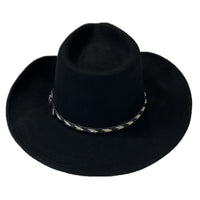 Crushable Black Felt Cowboy Hat - Rockmount