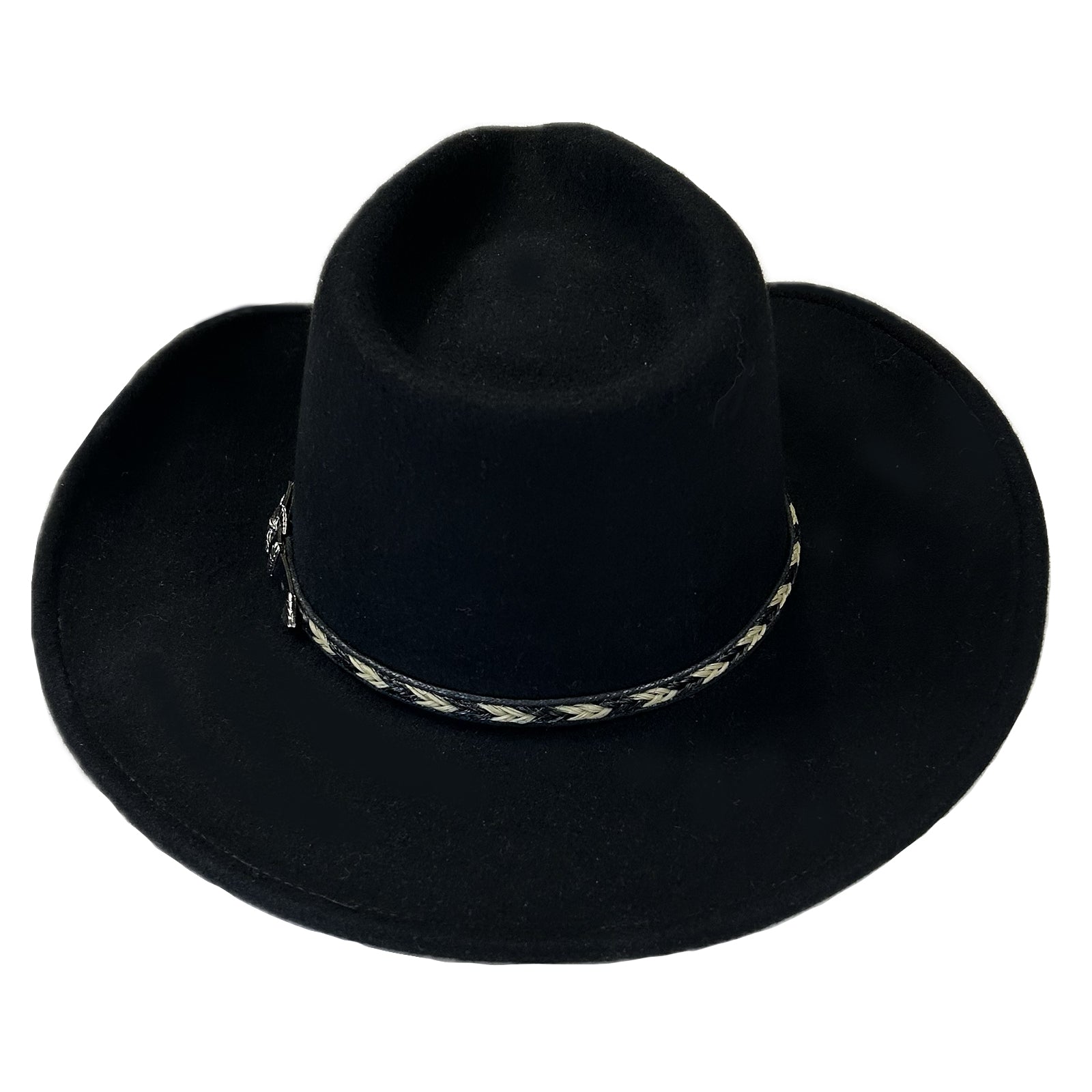 Crushable Black Felt Cowboy Hat - Rockmount