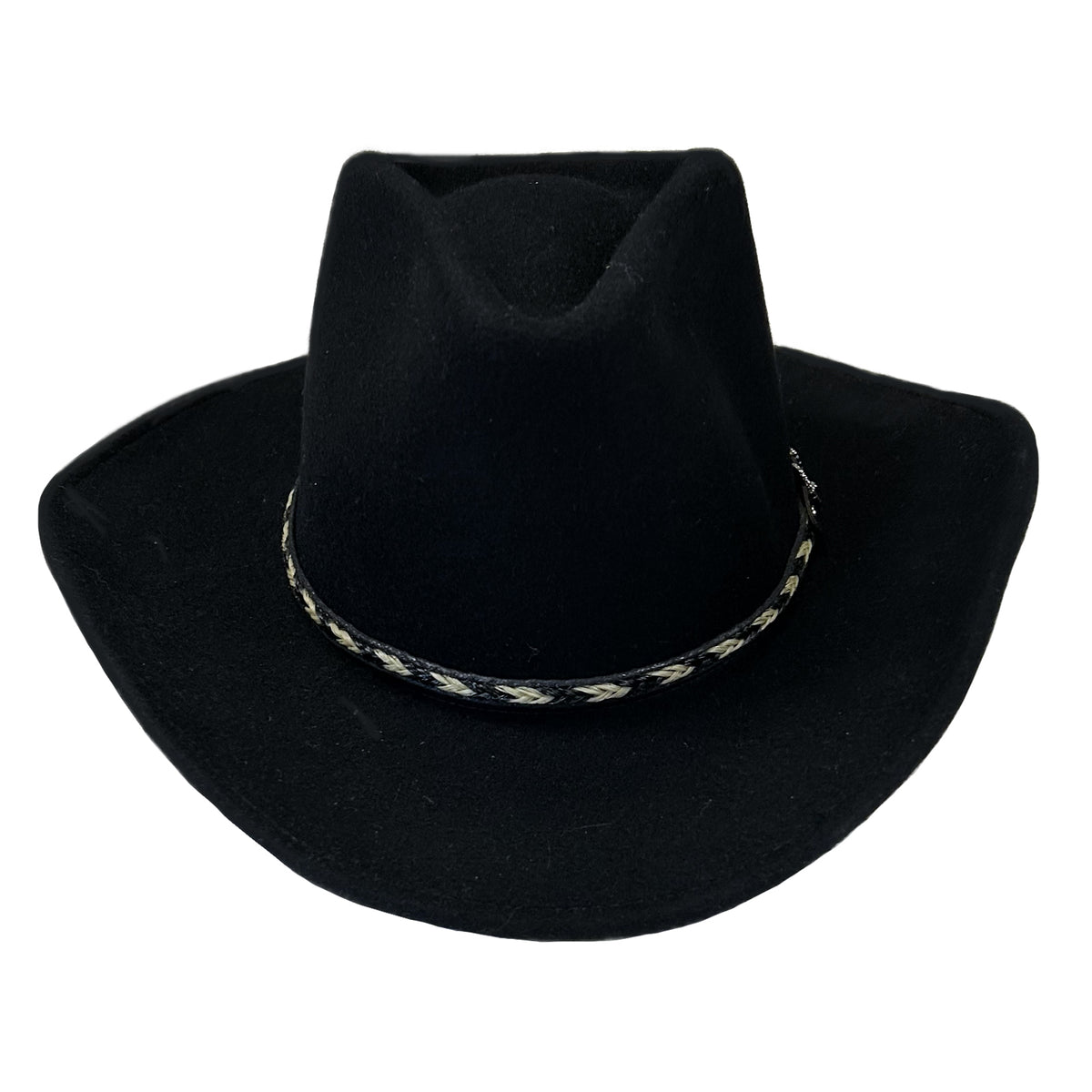 Crushable Black Felt Cowboy Hat - Rockmount