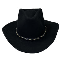 Crushable Black Felt Cowboy Hat - Rockmount