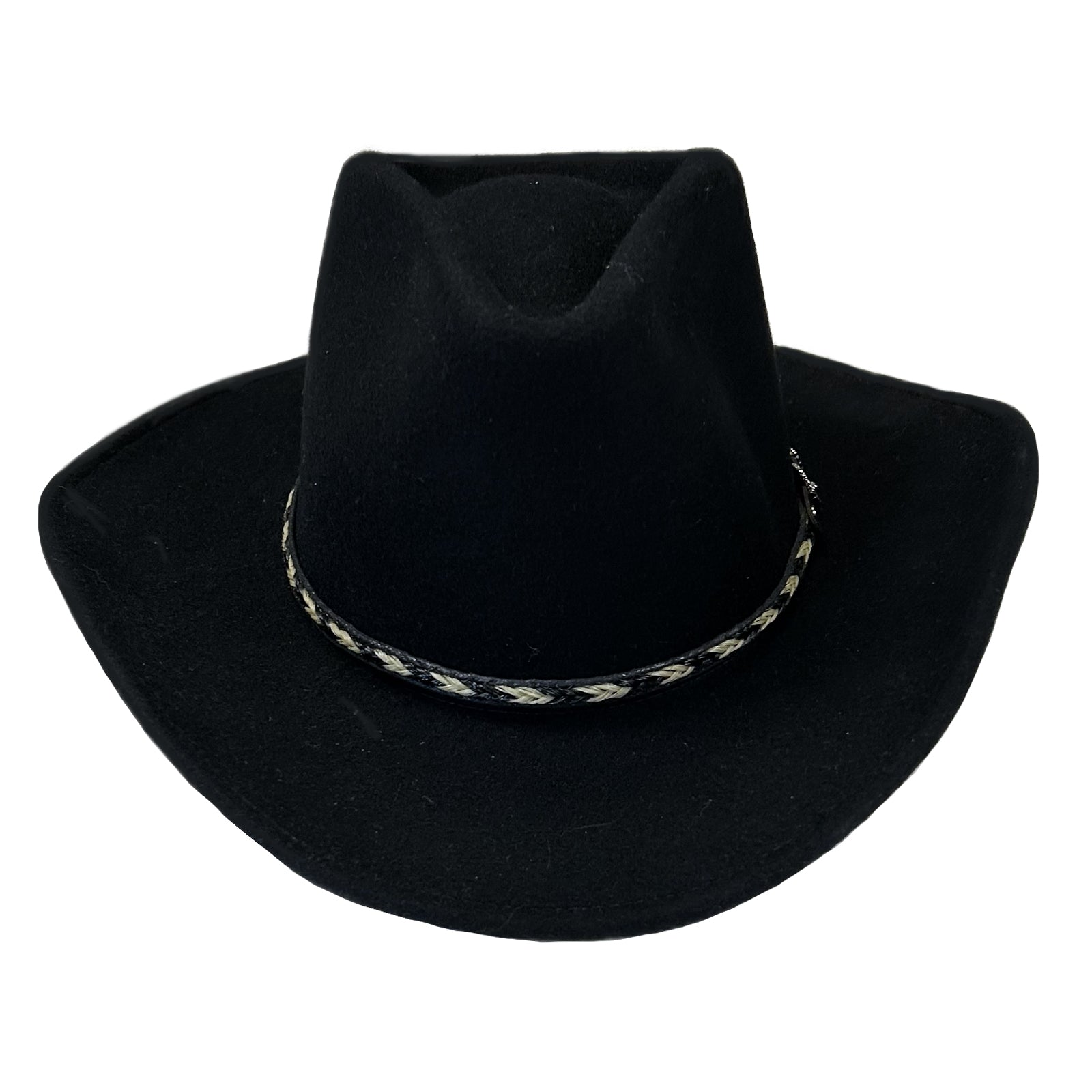 Crushable Black Felt Cowboy Hat - Rockmount