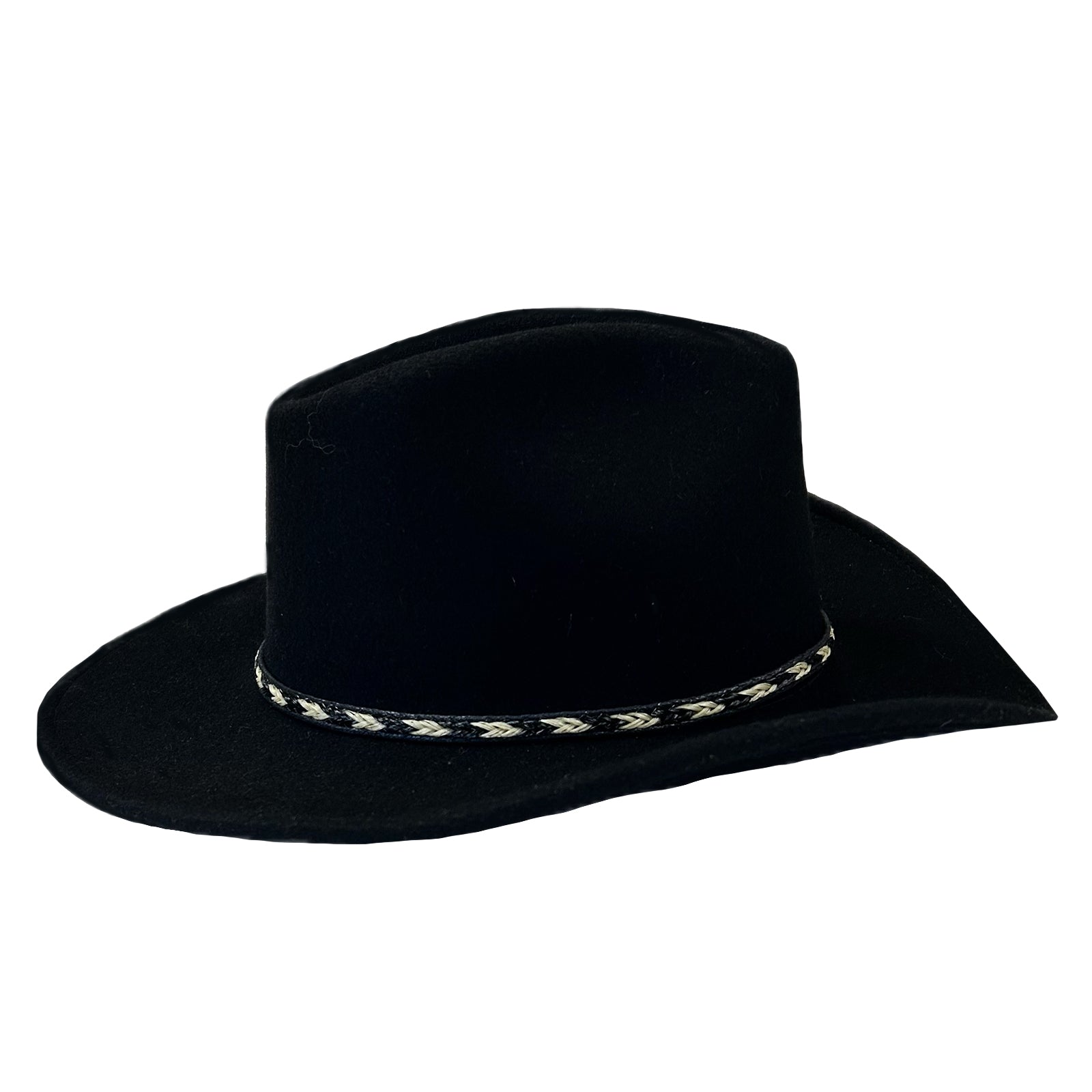 Crushable Black Felt Cowboy Hat - Rockmount