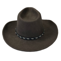 Crushable Brown Felt Western Hat - Rockmount