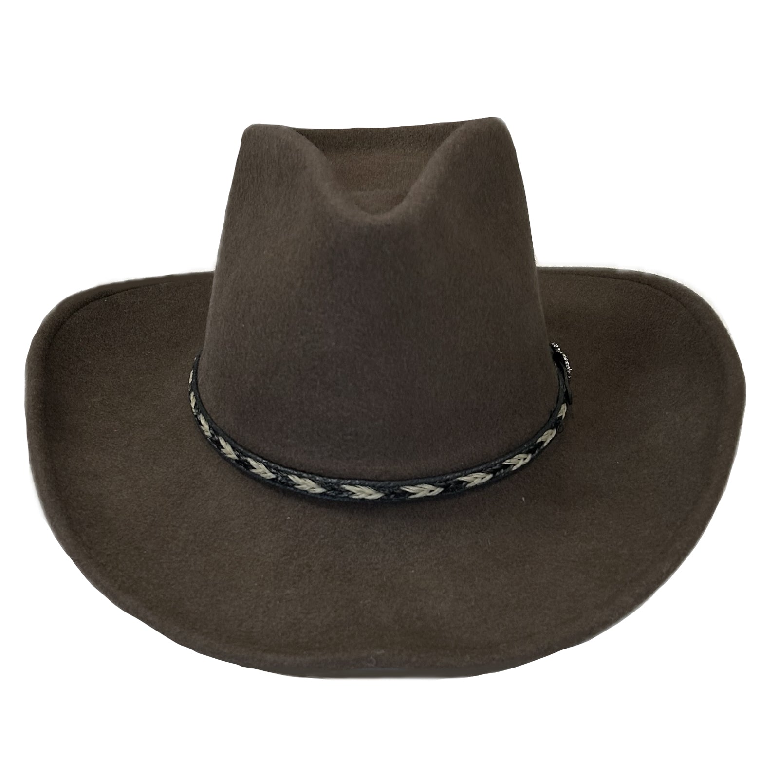 Crushable Brown Felt Western Hat - Rockmount