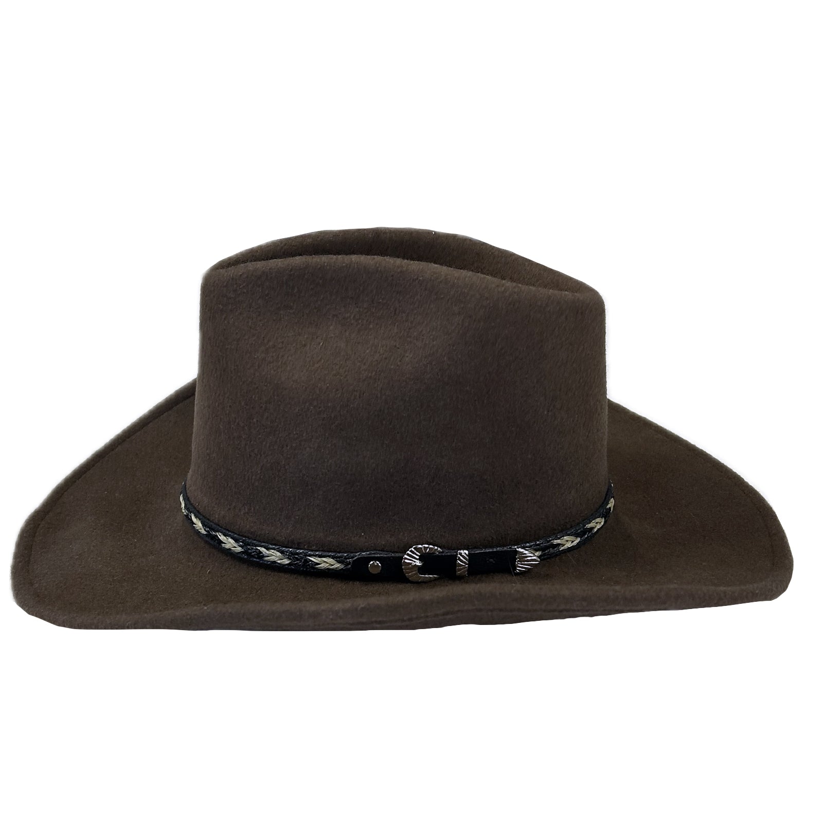 Crushable Brown Felt Western Hat - Rockmount