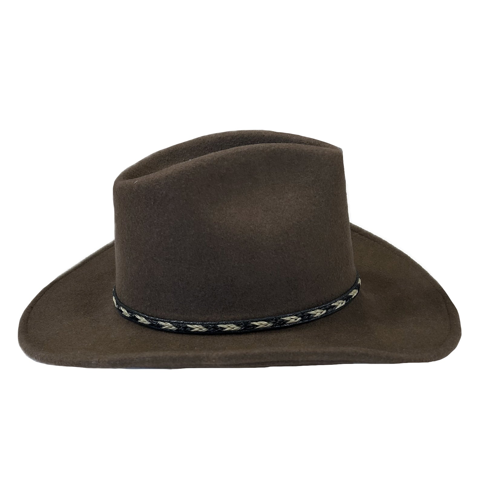 Crushable Brown Felt Western Hat - Rockmount