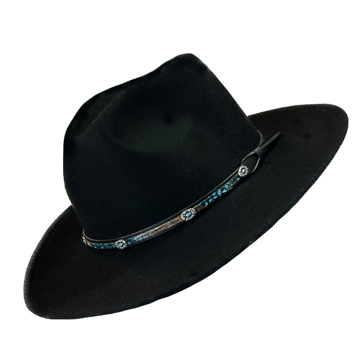 Crushable Black Felt Denver Western Hat - Rockmount
