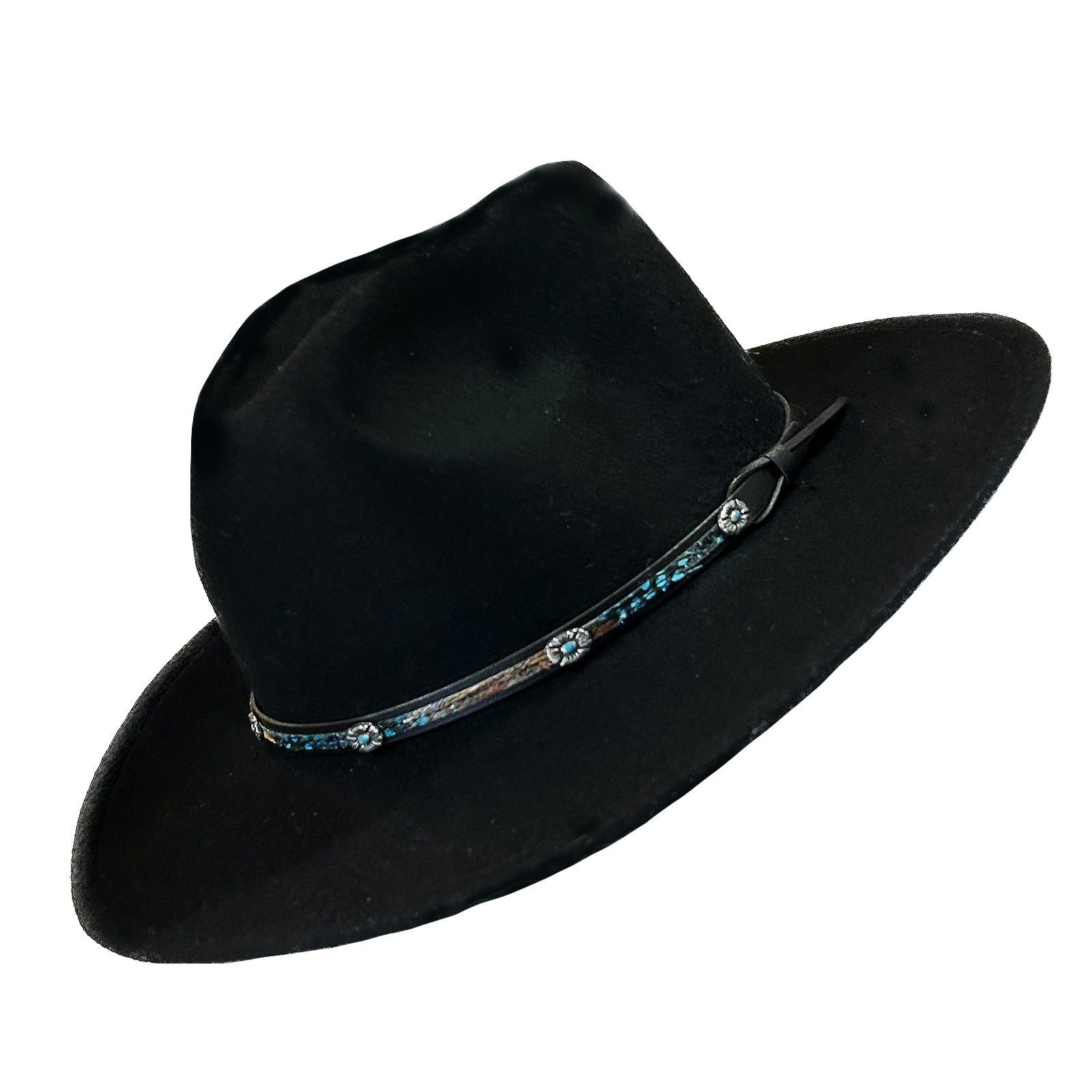 Crushable Black Felt Denver Western Hat - Rockmount