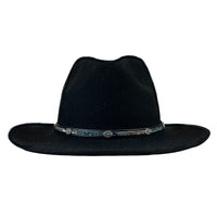 Crushable Black Felt Denver Western Hat - Rockmount
