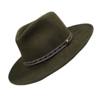 Crushable Olive "Denver" Wool Felt Western Hat - Rockmount