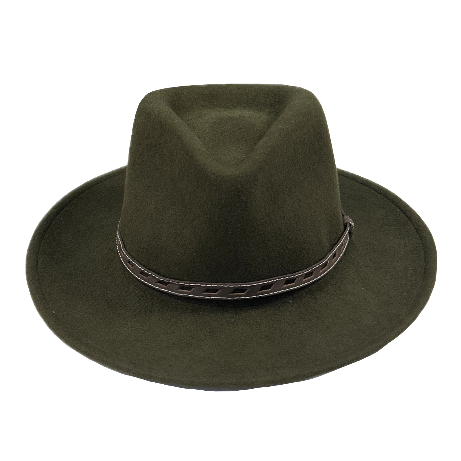 Crushable Olive "Denver" Wool Felt Western Hat - Rockmount