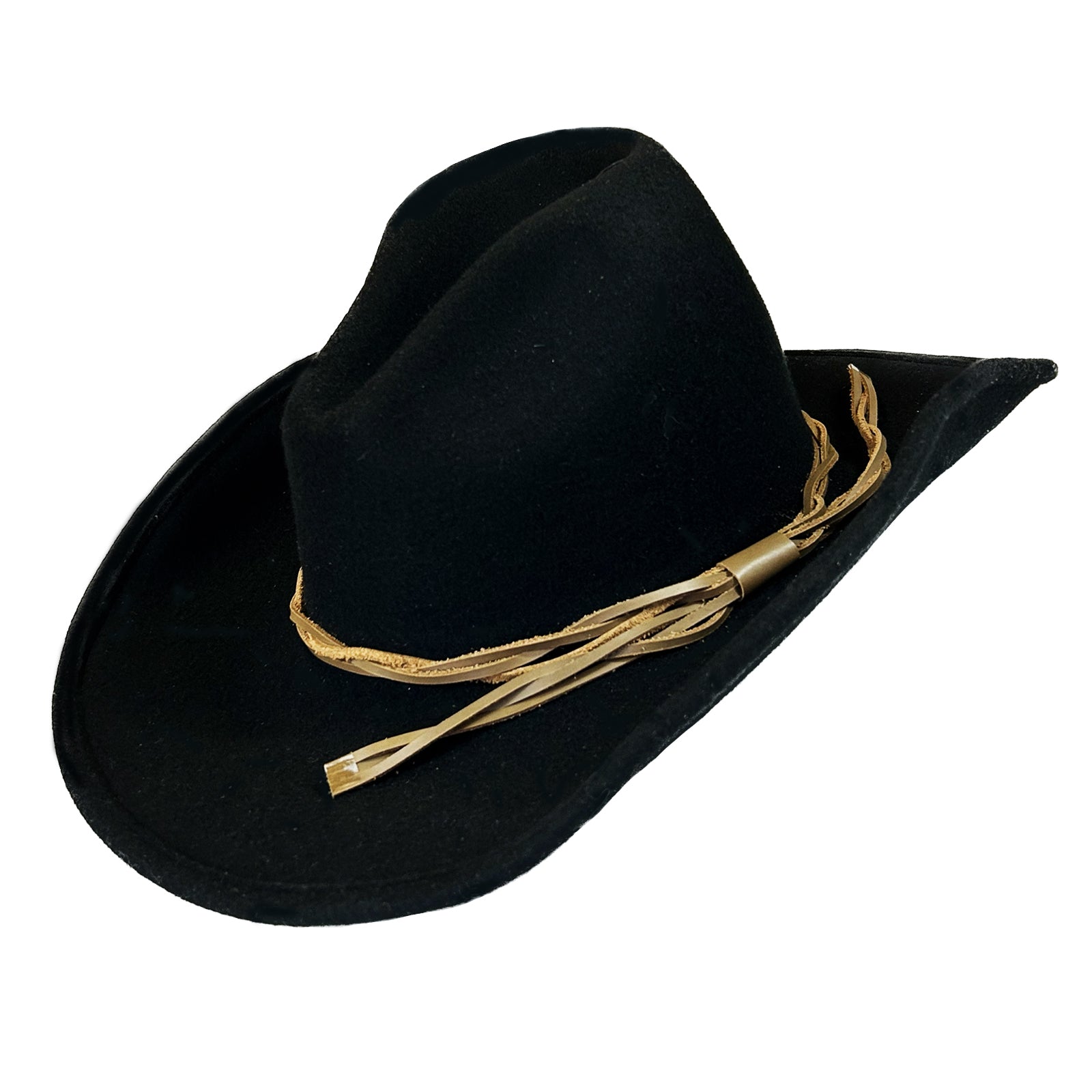 Lonesome Gus Black Premium 100% Wool Western Cowboy Hat - Rockmount