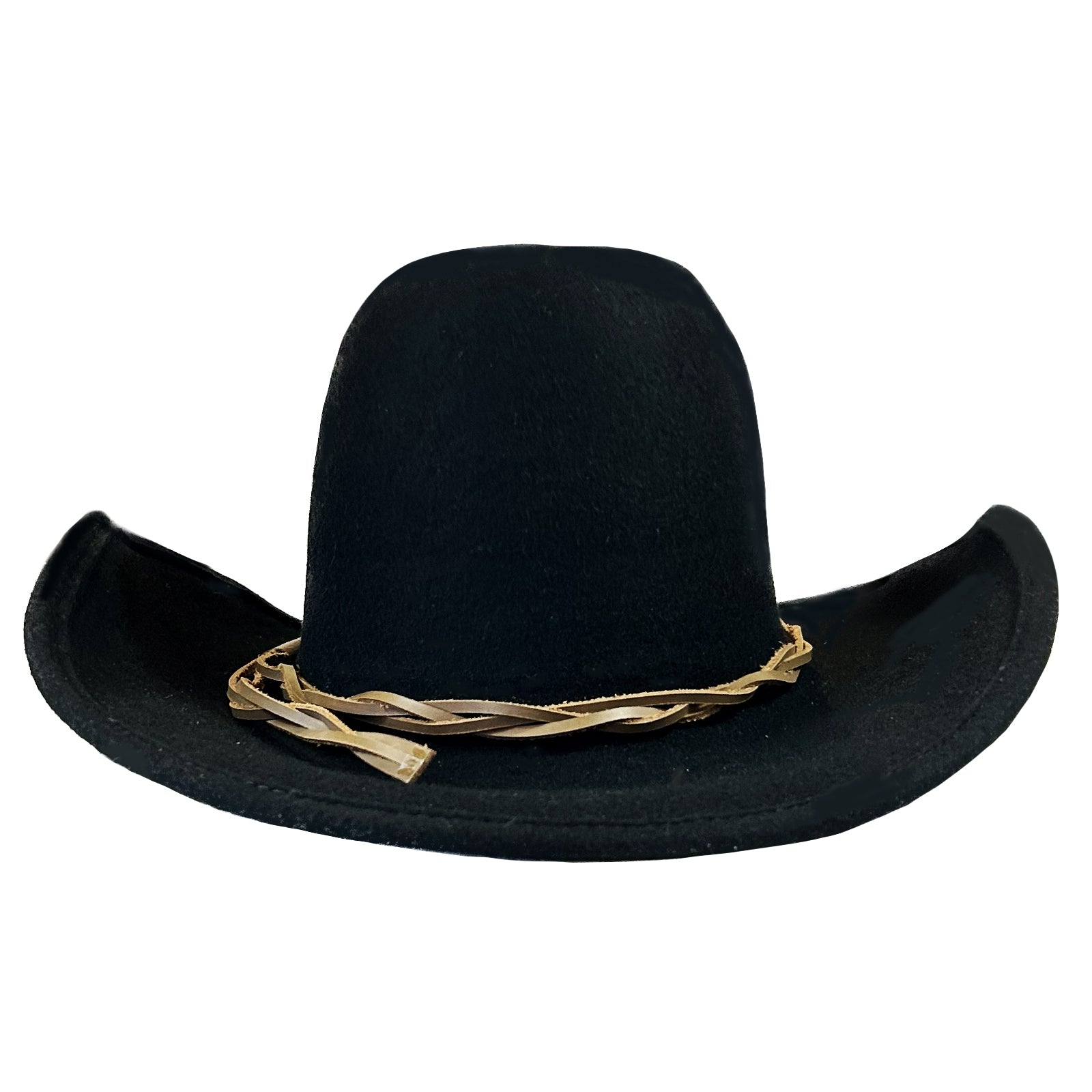Lonesome Gus Black Premium 100% Wool Western Cowboy Hat - Rockmount
