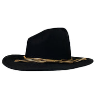 Lonesome Gus Black Premium 100% Wool Western Cowboy Hat - Rockmount