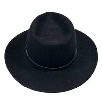 Crushable Black Wool Felt Magic Pinch Western Hat