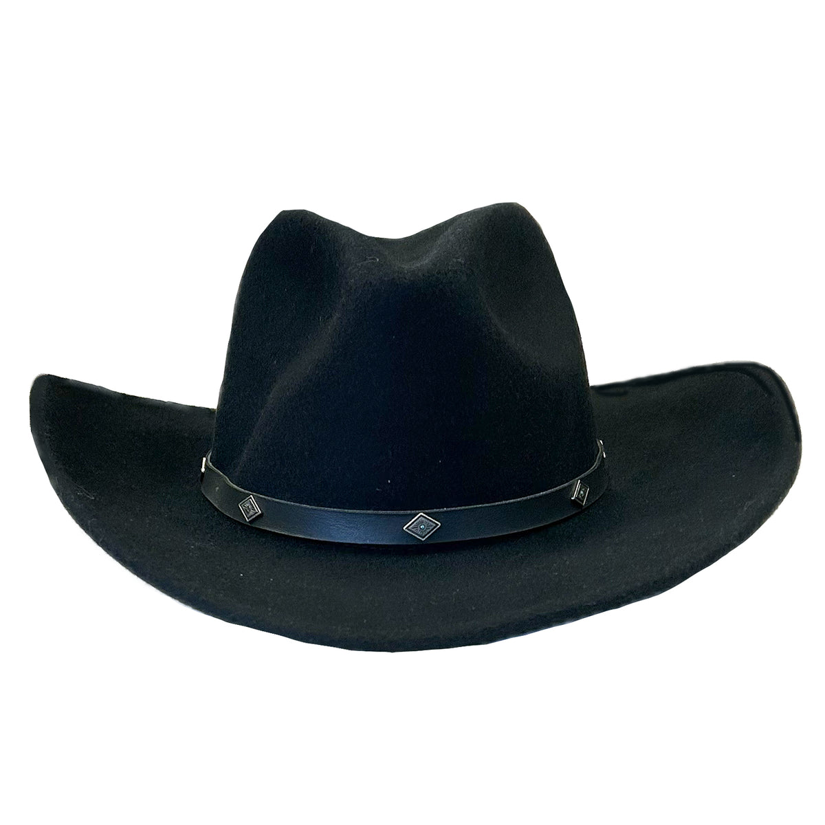 Crushable Black Felt Magic Pinch Western Hat - Rockmount
