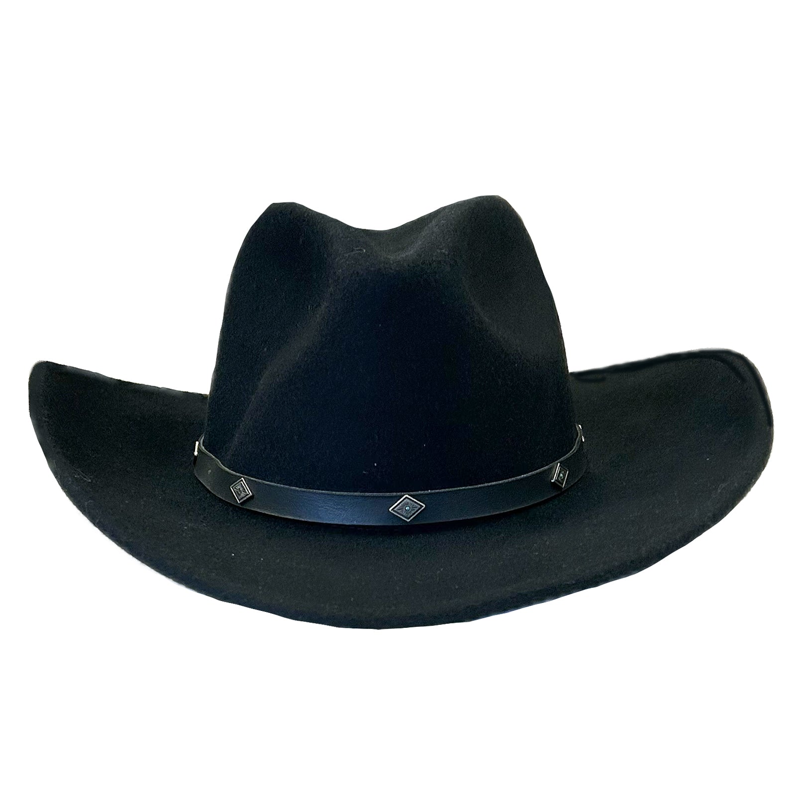 Crushable Black Felt Magic Pinch Western Hat - Rockmount