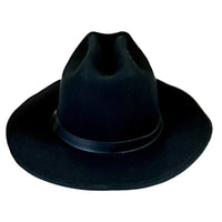 Crushable Black Felt Concho Western Hat - Rockmount