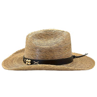 Palm Leaf Straw 2-Tone Pinch Western Hat - Rockmount