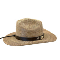 Palm Leaf Straw 2-Tone Pinch Western Hat - Rockmount