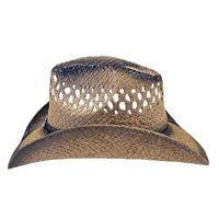 Raffia Straw 2-Tone Pinch Crease Western Hat - Rockmount