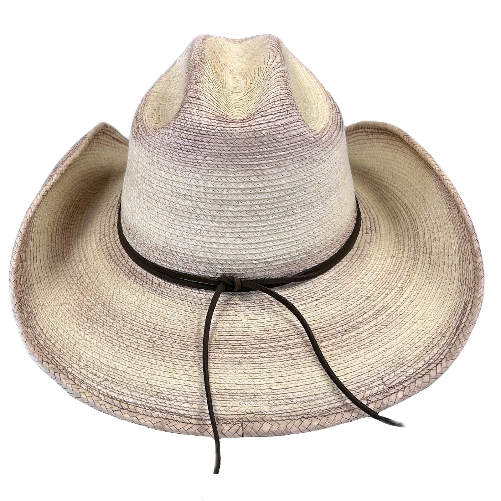 Palm Straw Cowboy Hat with Cattleman Brands - Rockmount