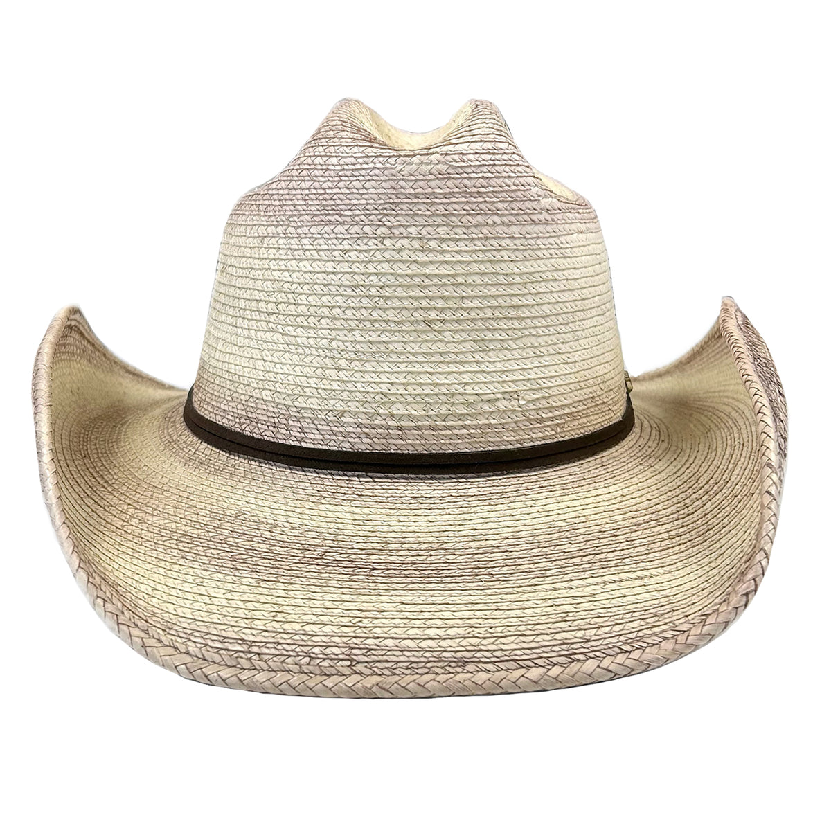 Palm Straw Cowboy Hat with Cattleman Brands - Rockmount