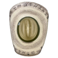 Palm Straw Cowboy Hat with Cattleman Brands - Rockmount
