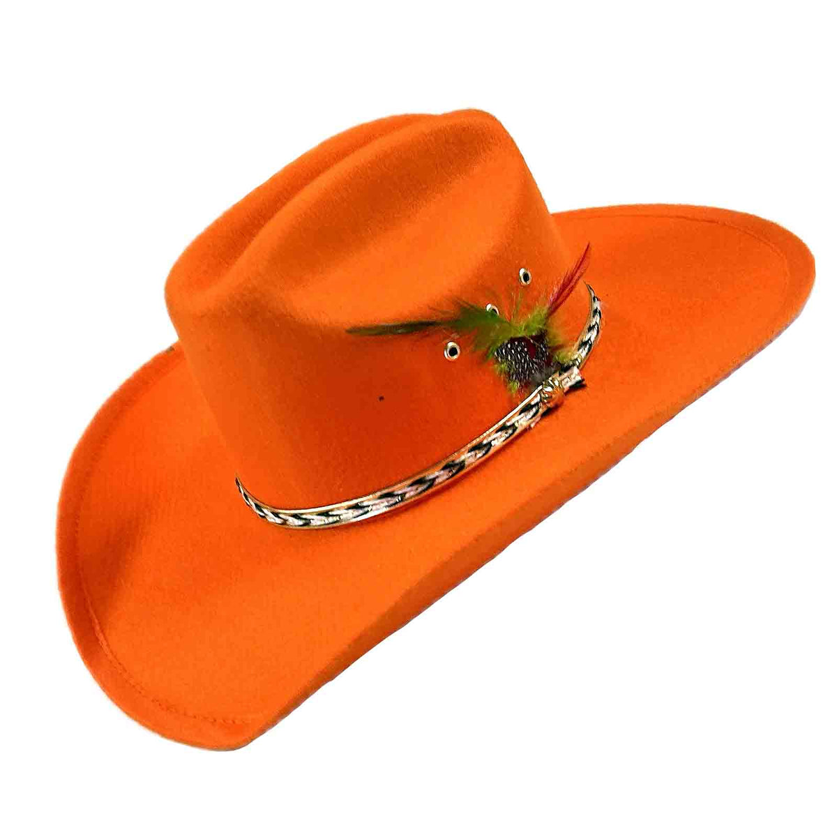 Sierra Ultra-Felt Blaze Orange Western Hat - Rockmount