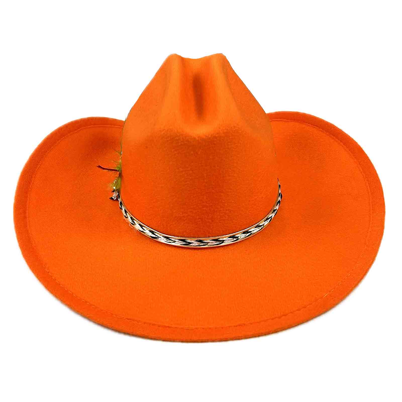 Sierra Ultra-Felt Blaze Orange Western Hat - Rockmount