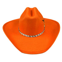 Sierra Ultra-Felt Blaze Orange Western Hat - Rockmount