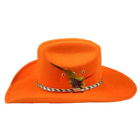 Sierra Ultra-Felt Blaze Orange Western Hat - Rockmount