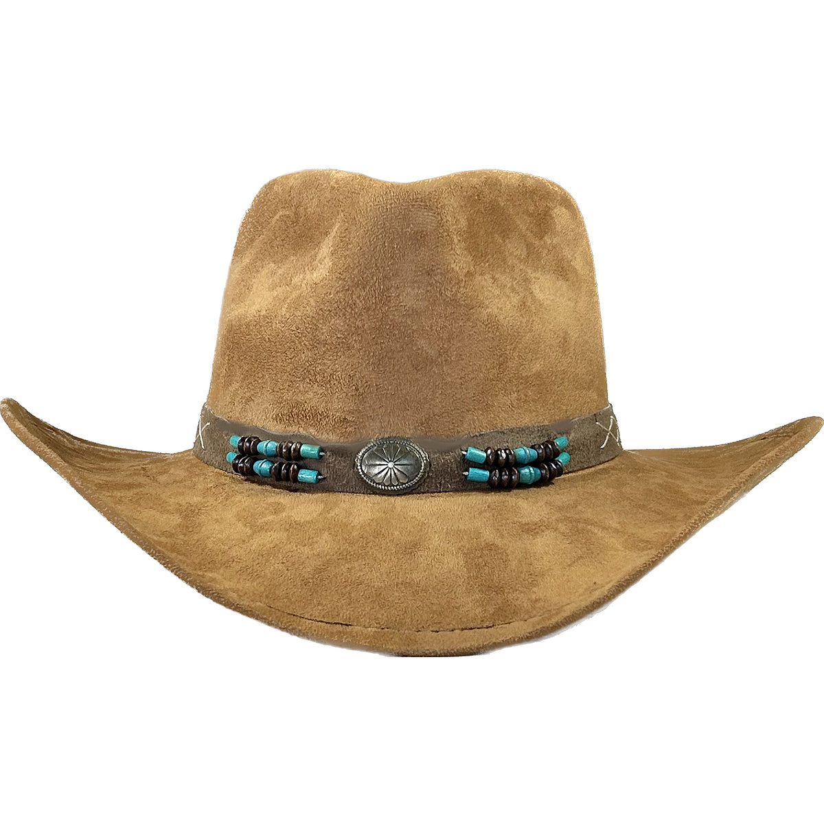 Suede Canyon Western Hat in Light Brown - Rockmount