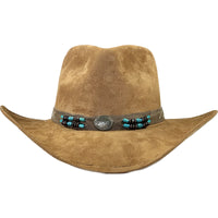 Suede Canyon Western Hat in Light Brown - Rockmount