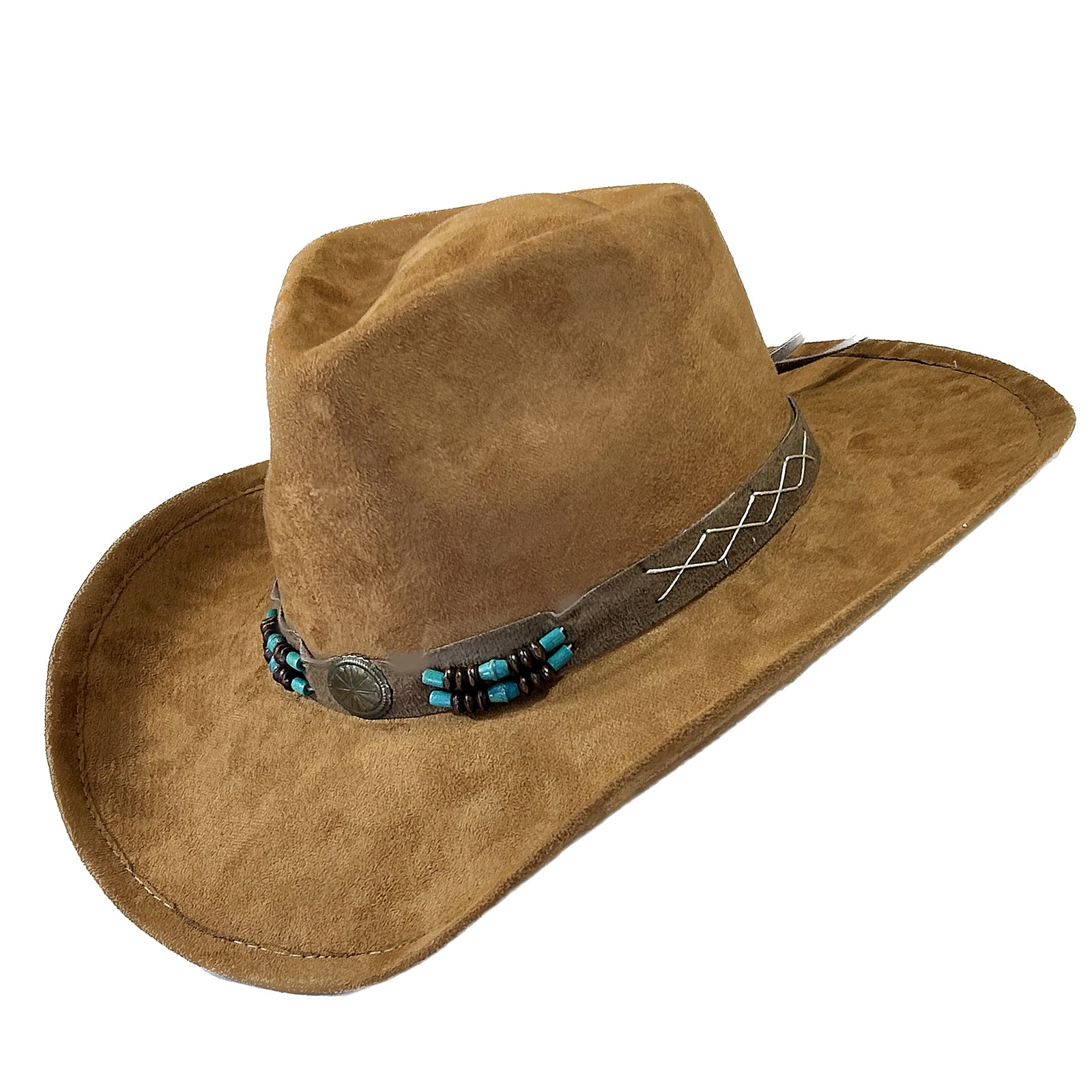 Suede Canyon Western Hat in Light Brown - Rockmount