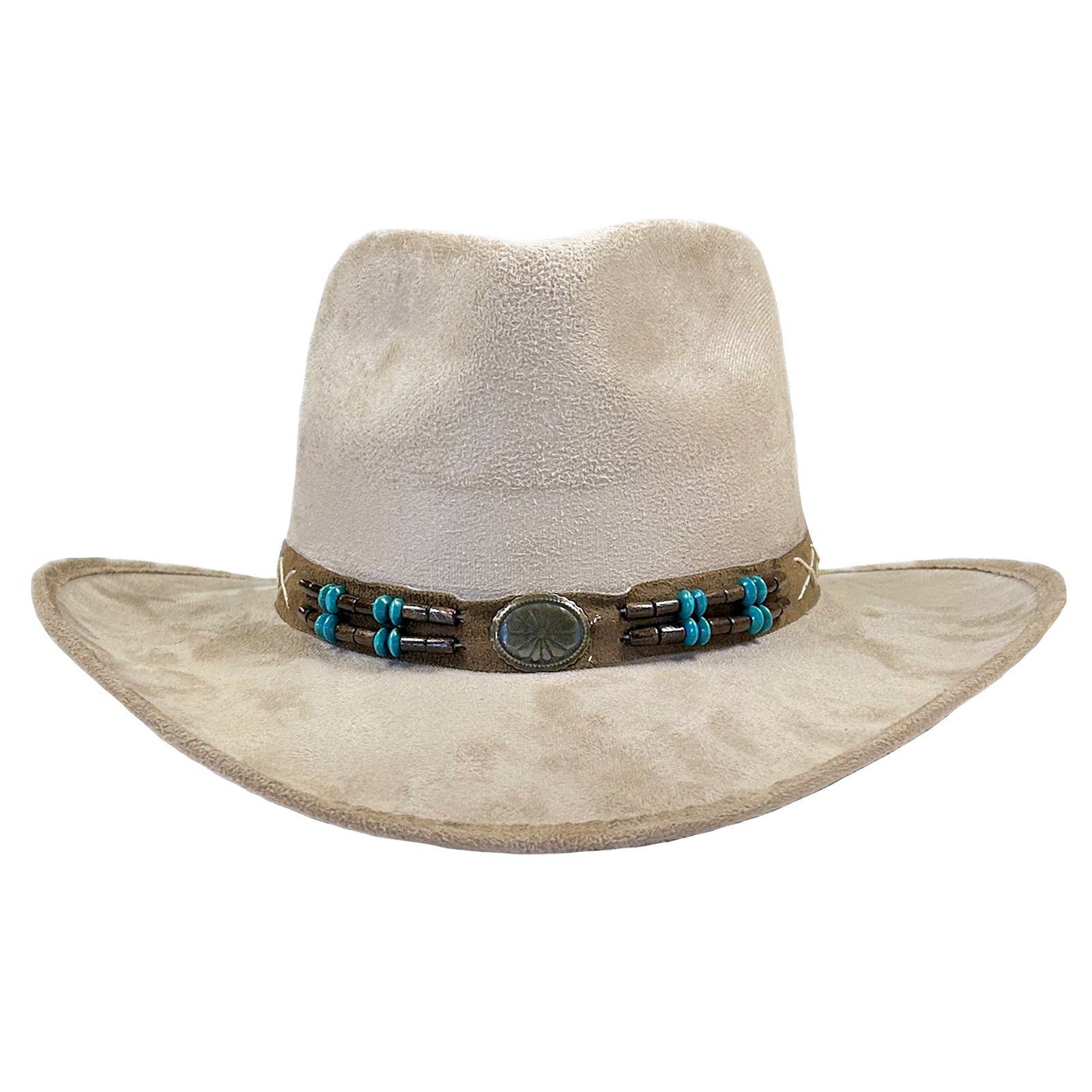 Suede Canyon Western Hat in Beige - Rockmount