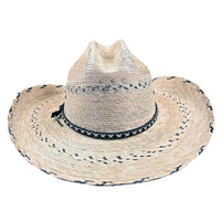 Premium Palm Straw Cattleman Cowboy Hat with Chin Cord - Rockmount