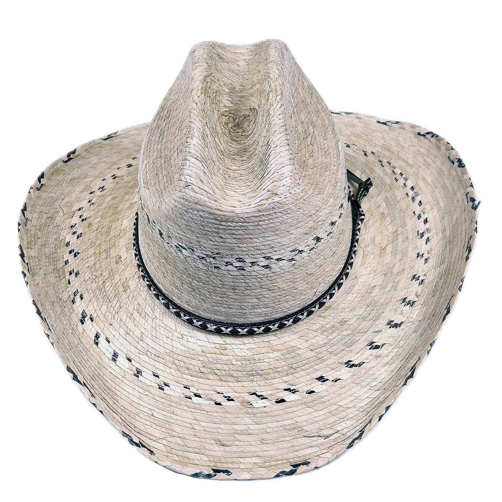 Premium Palm Straw Cattleman Cowboy Hat with Chin Cord - Rockmount