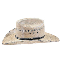 Premium Palm Straw Cattleman Cowboy Hat with Chin Cord - Rockmount
