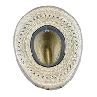 Premium Palm Straw Cowboy Hat with Gus Stripe - Rockmount